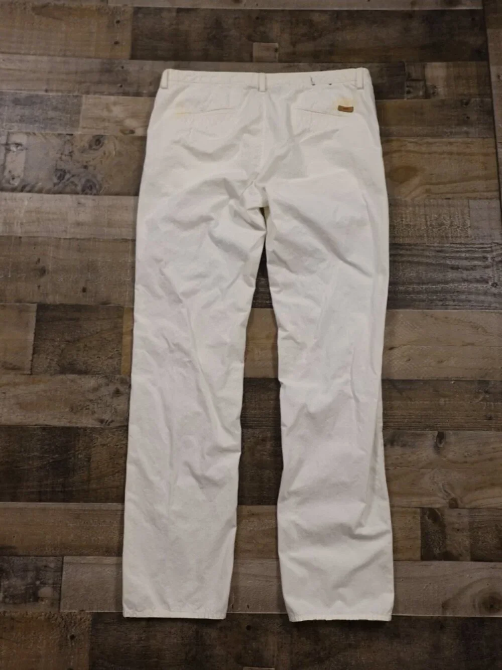 Hugo Boss Rice Slim Fit Chino Pants Men’s 36R White Designer Casual Preppy FAIR